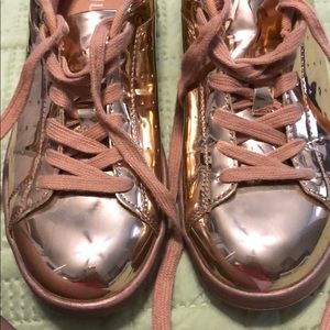 Rose gold sneakers